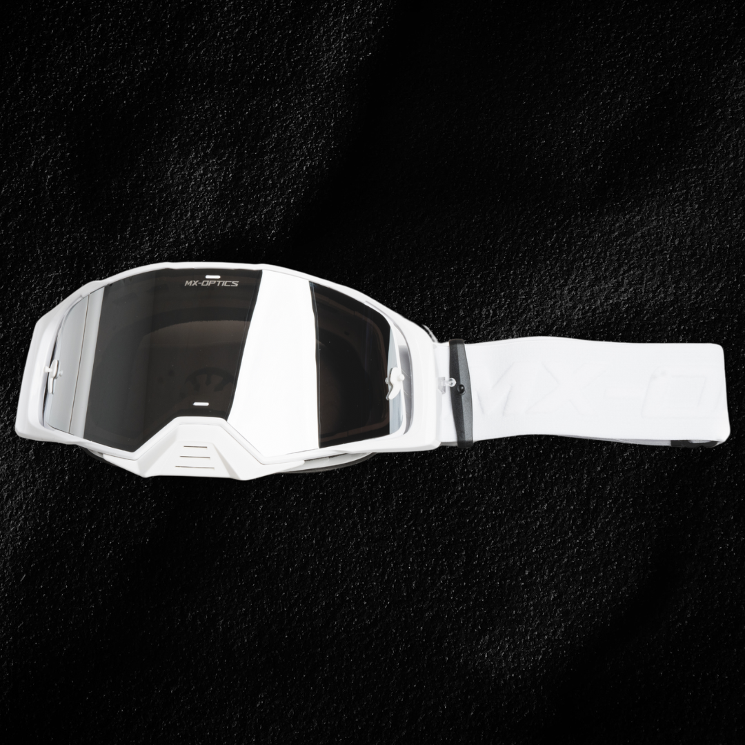 MX GOGGLES WHT-CHROME