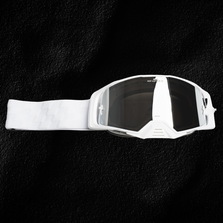MX GOGGLES WHT-CHROME